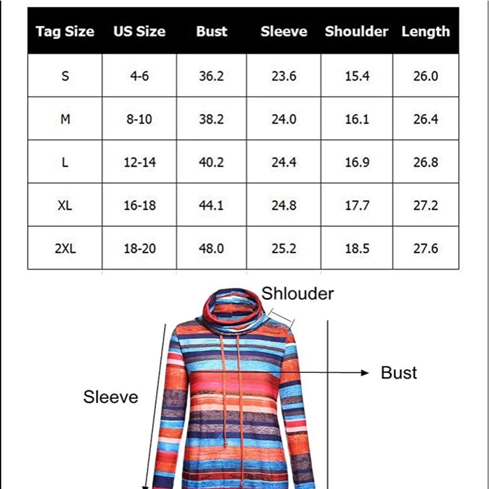 Woman long sleeve sweatshirts top with pocket - Picture 4 of 4